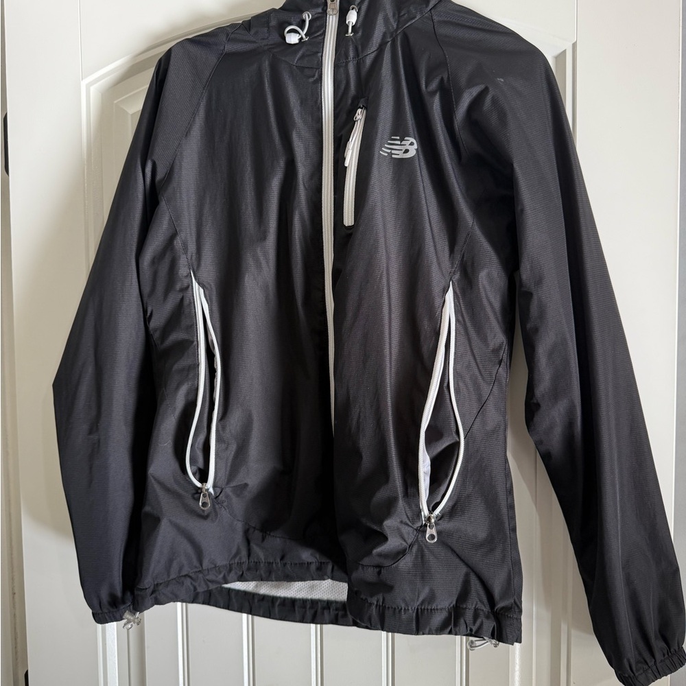 New Balance Black and White Windbreaker